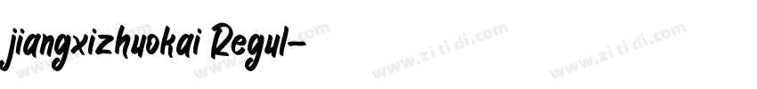 jiangxizhuokai Regul字体转换